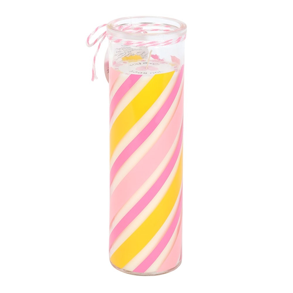 Something Different - Candy Stripe Candyfloss Tube Scented Candle - Multicolours